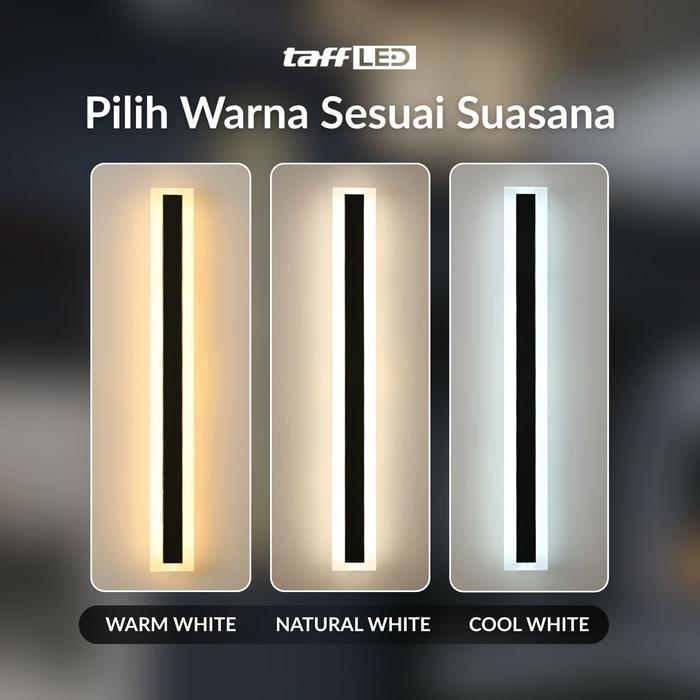 Lampu Hias Tempel Dinding Outdoor Panjang Linear Long Strip LED Dekorasi Dinding Modern Minimalis