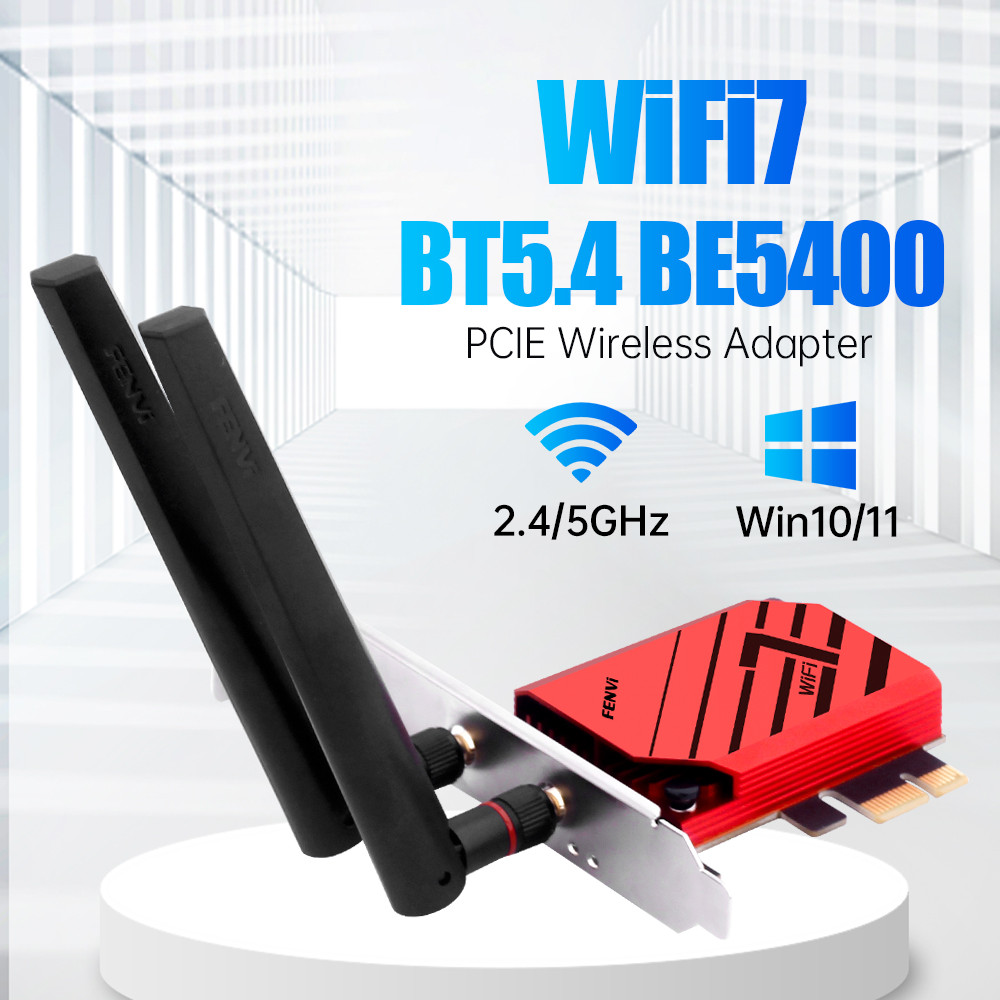 PCI Express MT7925 WiFi 7 BT5.4 PCIE WiFi Adapter 802.11BE Tri-Band 6Ghz/5Ghz/2.4Ghz Wireless