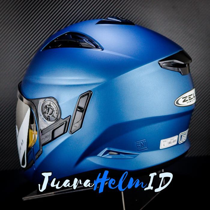 ZEUS HELM ZS613C MODULAR SOLID / MATT BLUE / ZS-613 - ZS613 C MUZZLE