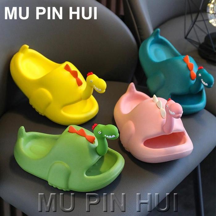 Flat Shoes Wanita Sandal Cowok Keren Jelly Sandal Karakter Ikan Dewasa Anak-Anak Empuk Elastis