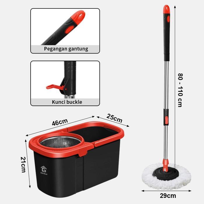 Pel Lantai Praktis 2108 - Spin Mop Aclima Pel Lantai Spin Mop