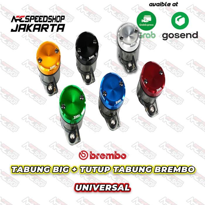 Tabung Minyak Rem Brembo Big + Tutup Tabung WR3 - Black