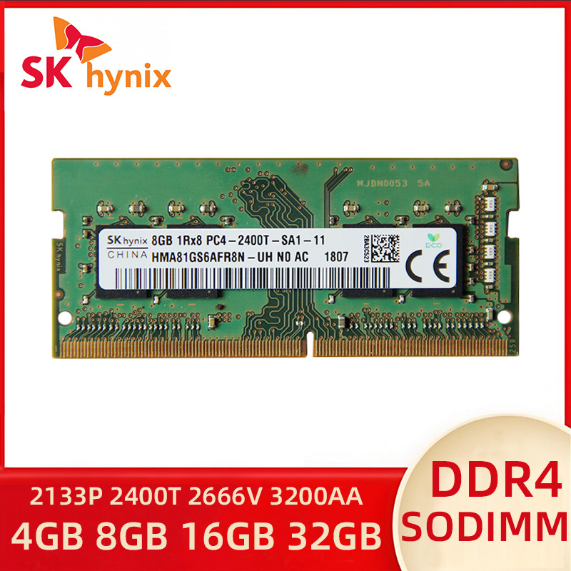 SK hynix Laptop memory 4GB 8GB 16GB 32GB PC4 1RX8 1RX16 2RX8 2133P 2400T 2666V 3200AA DDR4 SODIMM