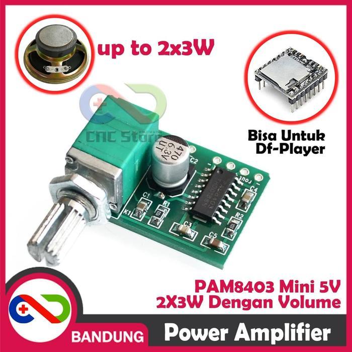 PAM8403 MINI 5V DIGITAL POWER AMPLIFIER 2X3W XTW8403 POTENTIO SWITCH .