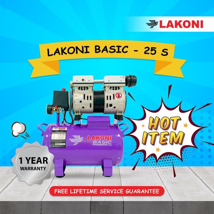 LAKONI BASIC 25S 3/4HP - KOMPRESOR ANGIN LISTRIK - OILESS / TANPA OLI