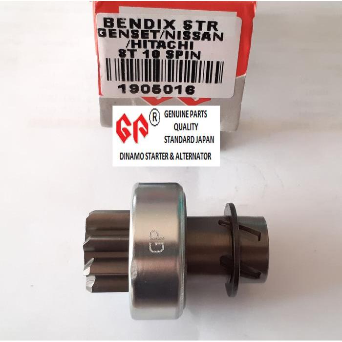 Bendix Starter GP Genset / Nissan / Hitachi 8T 10 Spin