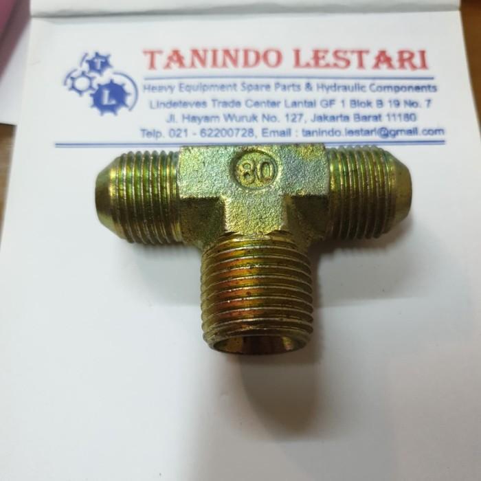 Tee Nepple / Tee Adaptor 1" JIC x 1" NPT x 1" JIC