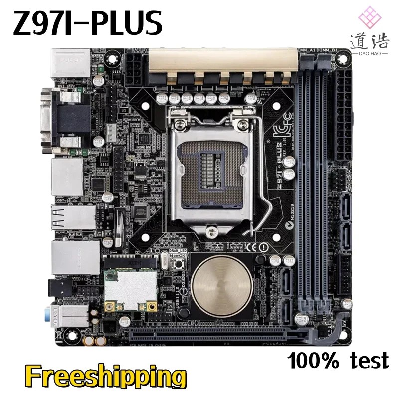 For Z97I-PLUS Motherboard 16GB HDMI PCI-E3.0 M.2 LGA 1150 DDR3 Mini-ITX Z97 Mainboard 100% Tested