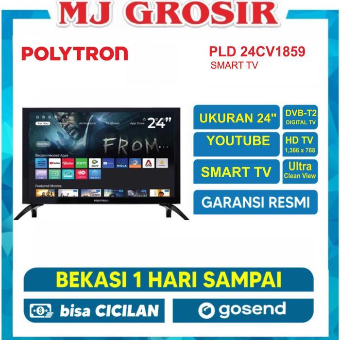 LED TV POLYTRON 24" 24CV1859 24 INCH SMART TV