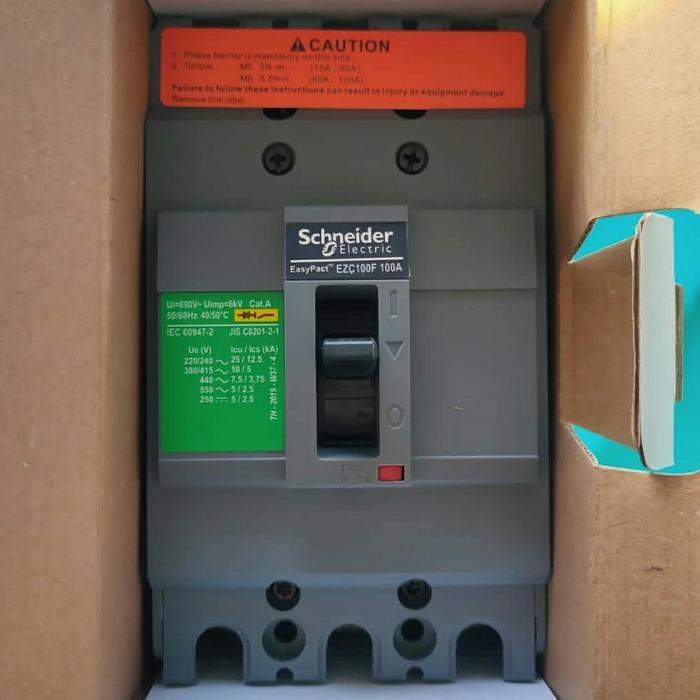Terlaris Mccb Nfb Breaker Ezc100 3P 60A 75A 80A 100A Schneider