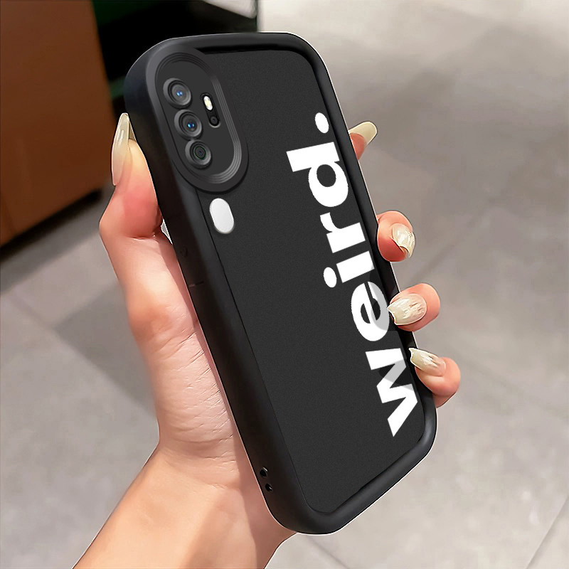 Casing Hp OPPO A5 2020 OPPO A9 2020 Case Black Minimalis Tulisan weird Kasing silikon Cesing kuat So