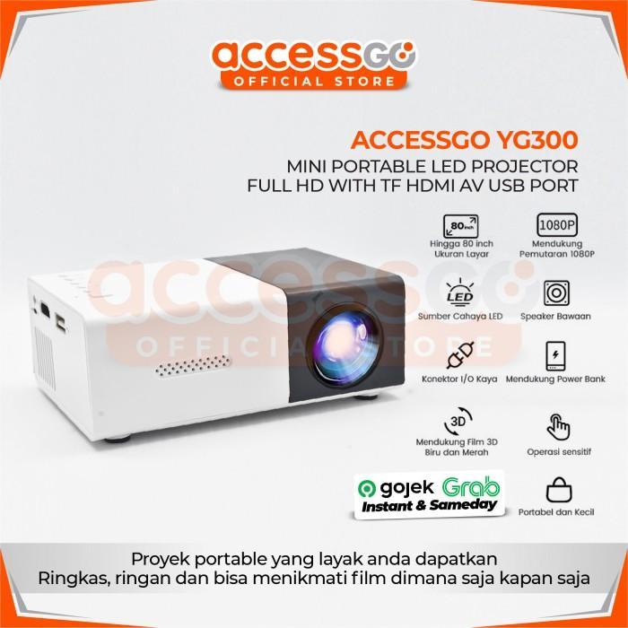 Mini Proyektor LED YG300 YG-300 YG 300 LCD Portable Projector Home