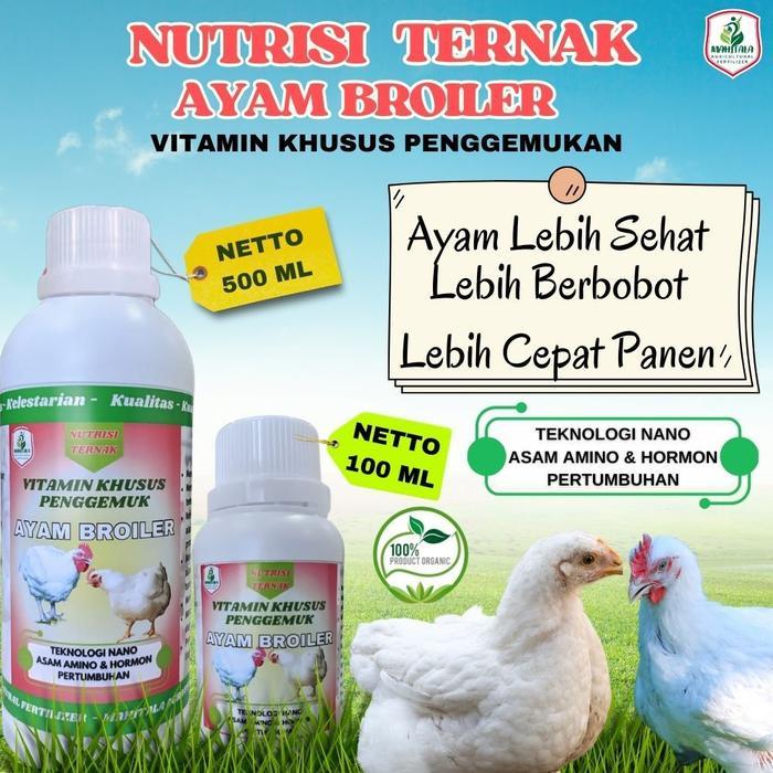 Promo Hemat Penggemuk Ayam Broiler Vitamin Penambah Nafsu Makan Obat Ayam Broiler Suplemen Broiler