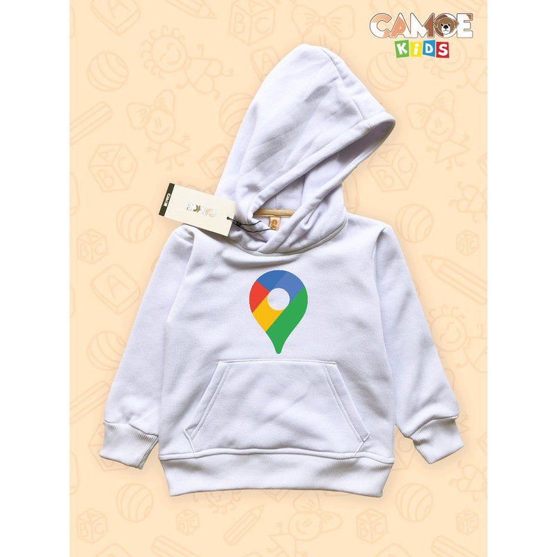 Jaket Hoodie Anak KIDS Google Maps 2020 Icon logo