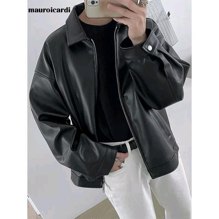 Best Seller Jaket Semi Kulit Pria 2023 Terbaru Jaket Classic Style Jaket Kulit Jaket Korean Kain