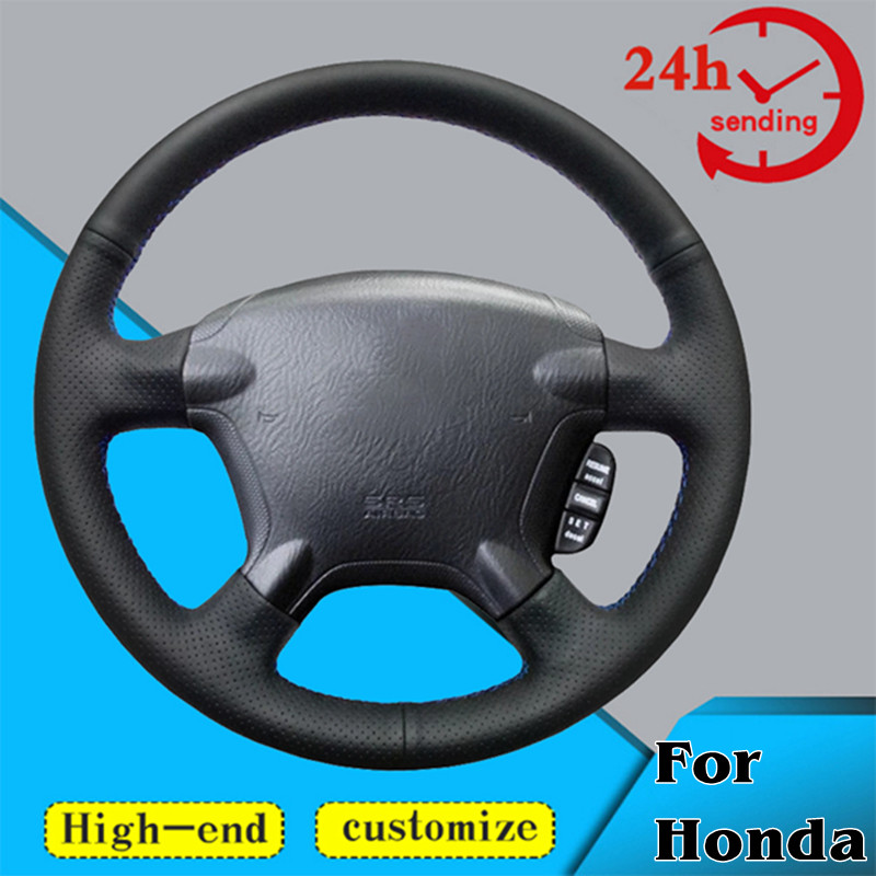 Custom Car Steering Wheel Braid Cover Comfortable 100% Fit For Honda CR-V CRV 2002 2003 2004 2005 20