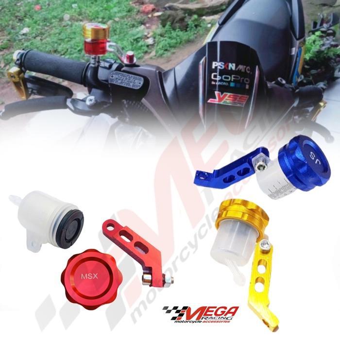 Tabung Minyak Rem Depan & Belakang CNC Botol Minyak Rem CNC 4023 Ninja R RR Satria Fu Vixion