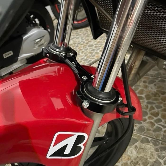 Stabilizer Fork Full Cnc Stabilizer Shock Depan Ninja 150 R RR SS Gembok Bottom Shock Ninja 150 R RR