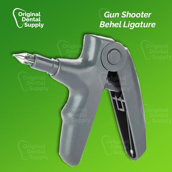 Dental ligatur gun shooter alat pasang karet behel gigi
