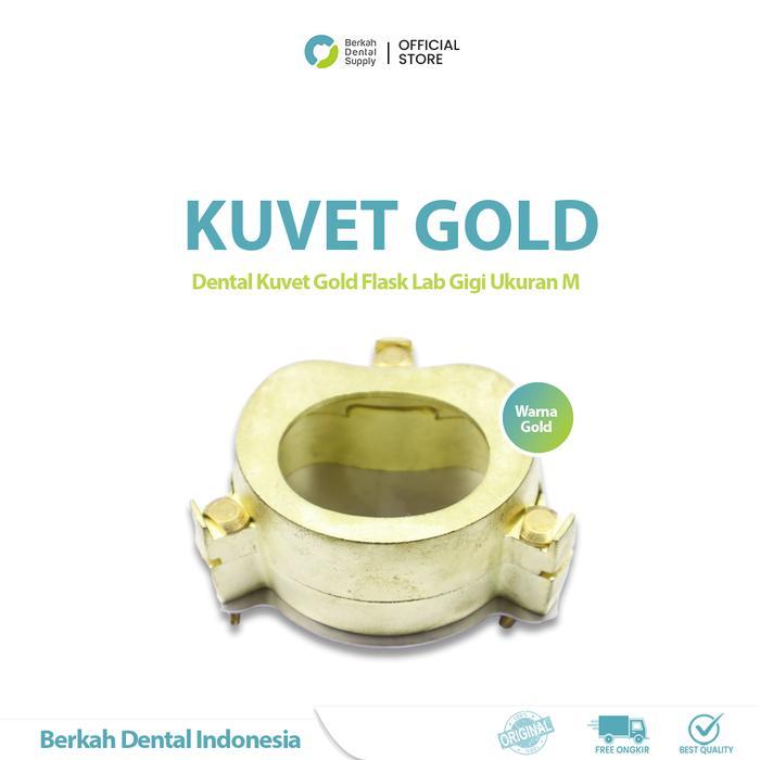 Dental Kuvet Cuvet Gold Flask Lab Gigi