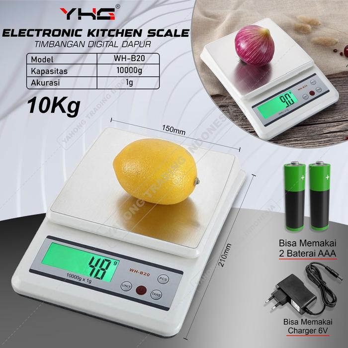 Timbangan Dapur Digital WH-B20 10kg Akurasi 1g YHG