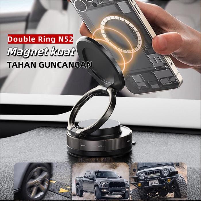 Beli Kipas Gratis Dapat BonusMagnetic Phone Holder Double Ring - Stand Holder Magnetic Vaccum 360