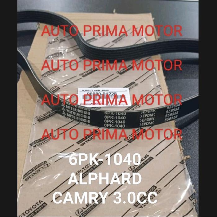 Fan Van V Belt Tali Kipas 6Pk1040 Camry Alphard Harrier 3.0Cc 6Pk-1040