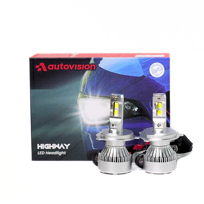 Bohlam Lampu LED Mobil Autovision Highway H4 65 Watt Headlight