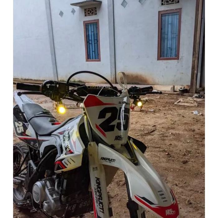 COD Headlamp Lampu Sorot Sepeda Motor Led Lampu Tembak Laser Led Mini 2 Warna - Lampu Tembak Sorot