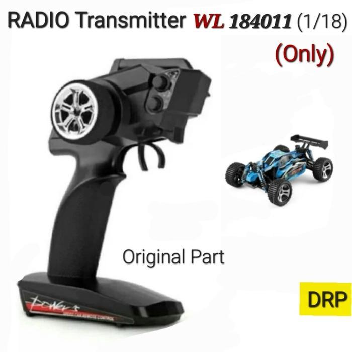TERBARU Radio Transmitter Remot WL 184011 Original Wltoys Part 1/18 RC Car TERBARU