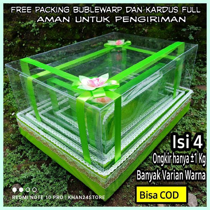 Box Mahar Seserahan Pernikahan Kotak Seserahan Pernikahan Mahar Nikah Parcel Dengan Tutup Mika Kain