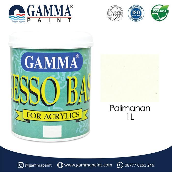 Gamma GESSO BASE - PALIMANAN - Cat Tembok FULL Acrylic Semi Gloss 1L