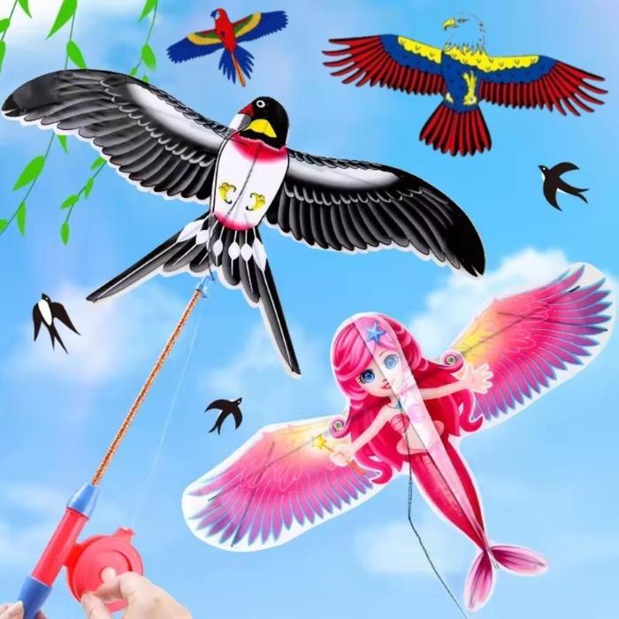 Layang-layang Anak-anak Layang-layang Dinamis Kecil Genggam / 4 Jenis Layang-layang Kartun Anak-anak