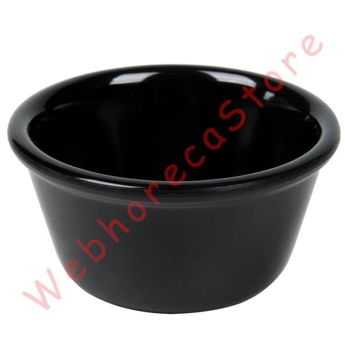 Thebest- Ramekin Melamine 6x4cm Black / Sloki Tempat Saus Melamin 50ml Hitam