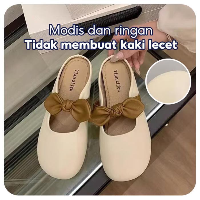 Sandal Wanita / Sandal Wanita Korean Style / Sandal Wanita Kekinian / Sandal Ujung Tertutup / Sandal