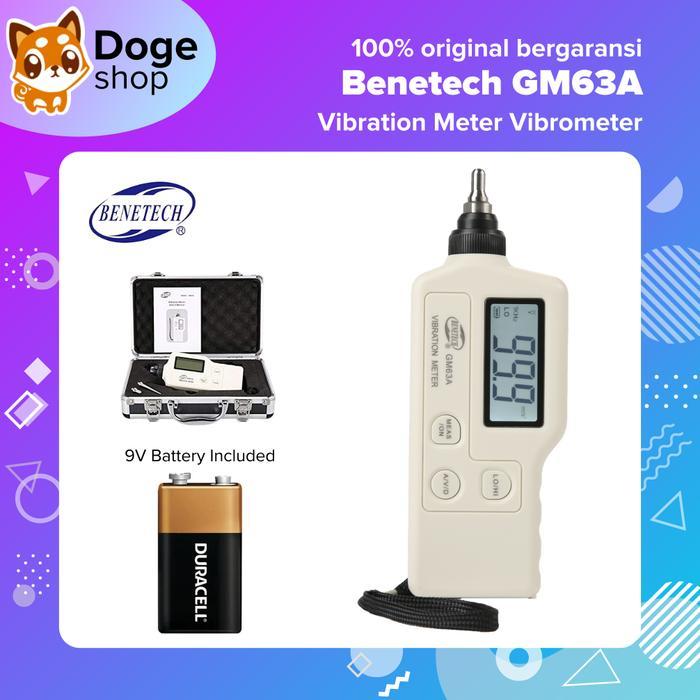 Benetech Gm63A Vibration Meter Vibrometer Analyzer Acceleration Led Digital