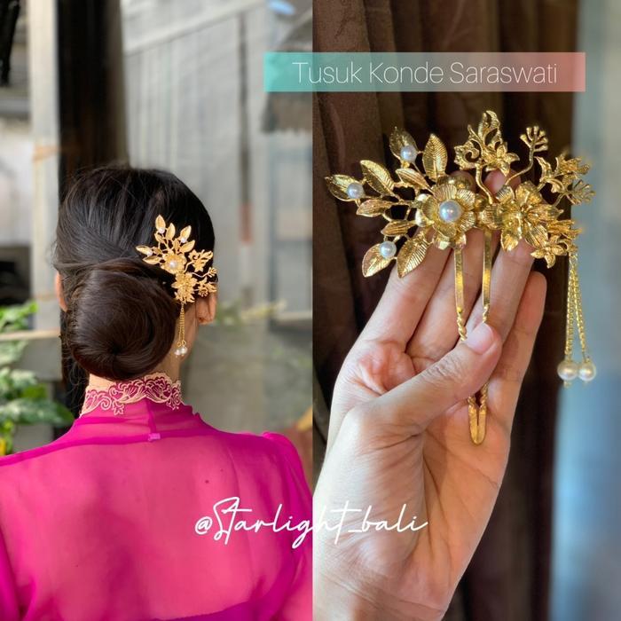 STARLIGHT BALI - Tusuk Konde Saraswati /Konde Rambut/ Konde Akar/ Aksesoris Rambut/Hairpiece