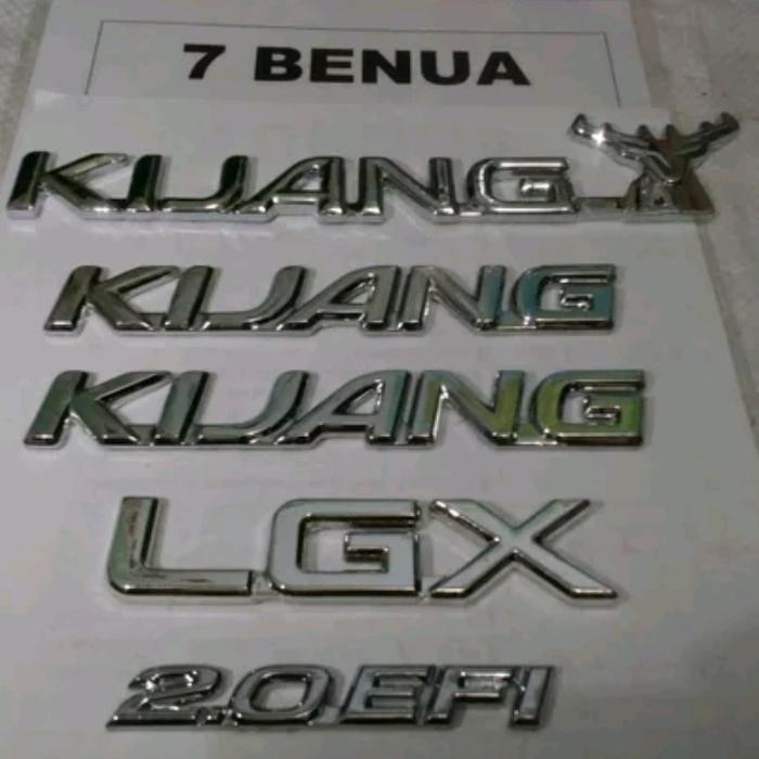 Emblem Kijang Kapsul Lgx 2.0 Efi Chrome Paket Komplit