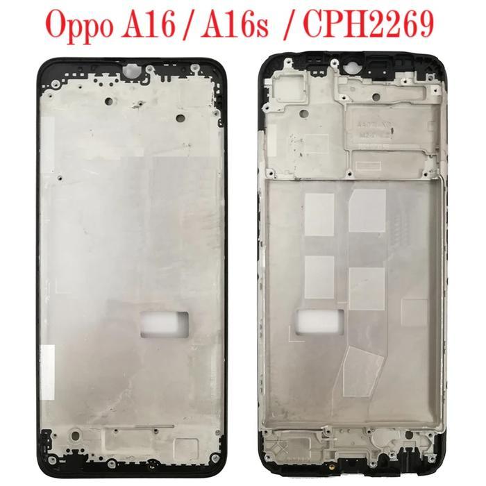 Bezel Oppo A16 Frame Tulang Tengah Tatakan LCD A16s CPH2269 Original