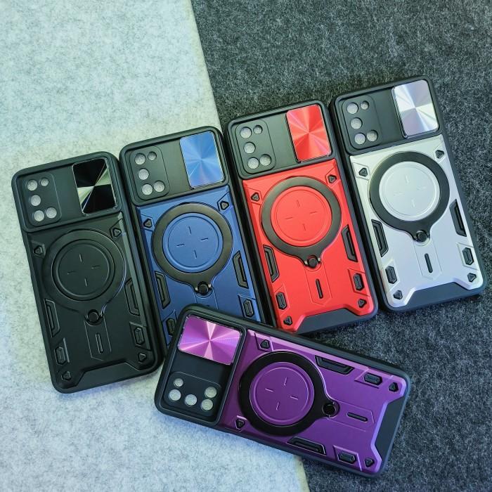 Samsung A31 - EvoX Army Military Flash Flip Lens Armor Case Shockproof