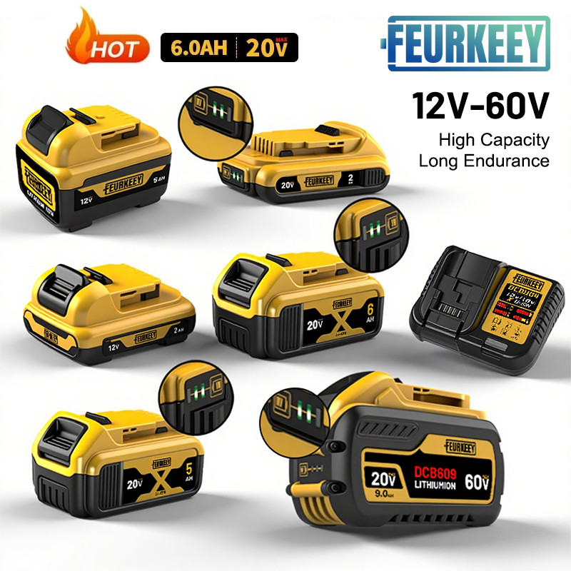 For DEWALT 18V Original Flexvolt Battery, DCB606,DCB205,DCB206,DCBGene,DCB200 for Dewalt Power Tool