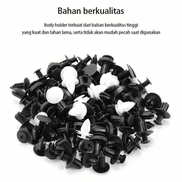 "New" [100Pcs] Klip Bumper Mobil Baut Rivet Mobil Baut Rivet Baut Rivet Mobil Rivet Car