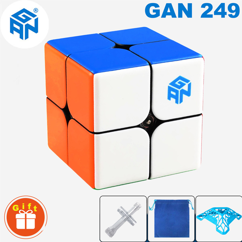 GAN249 V2 2x2x2 Magic Cube 22 Speed Puzzle Professional Gan 2x2 Fidget Children's Toy Free Shipping