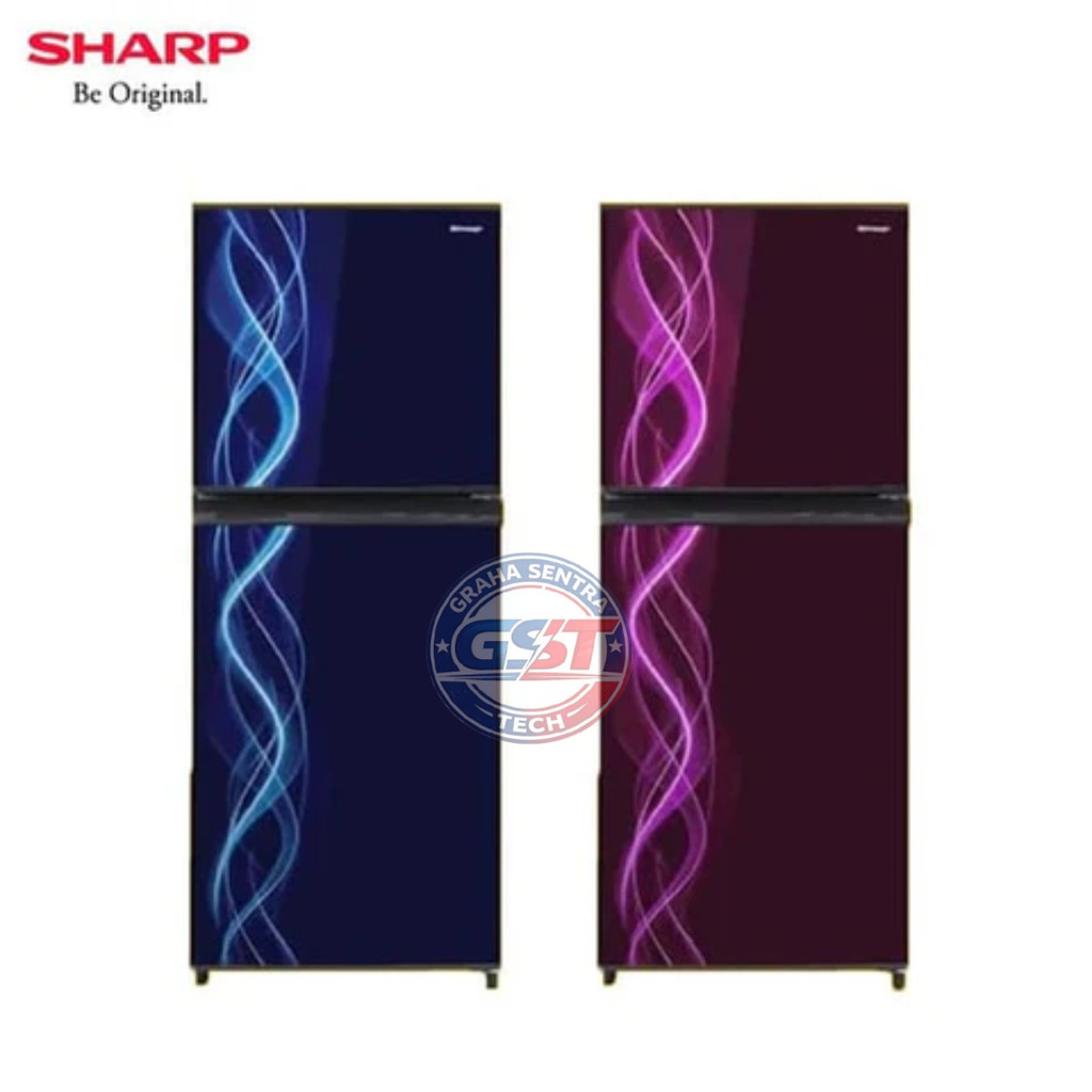 KULKAS SJ 197 ND LEMARI ES 2 PINTU SJ197ND SJ 197ND KIREI SERIES