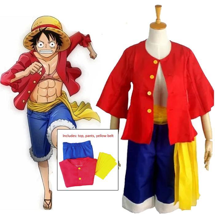 KOSTUM LUFFY ONE PIECE COSPLAY ANIME DEWASA