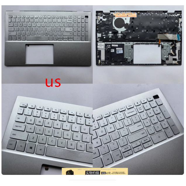 US/Brazil New laptop palmrest cover with keyboard for DELL inspiron 5501 5502 5504 5505 06XCC3