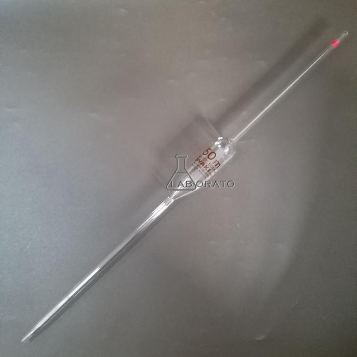 TEREMURAHTERLARIS READY SILAHKAN DIORDER PIPET VOLUMETRIK IWAKI 50ML PIPET GONDOK PIPET VOLUME 50 ML