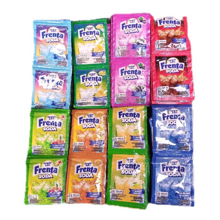 100 Sachet Frenta Minuman Serbuk Berkarbonat Aneka Rasa