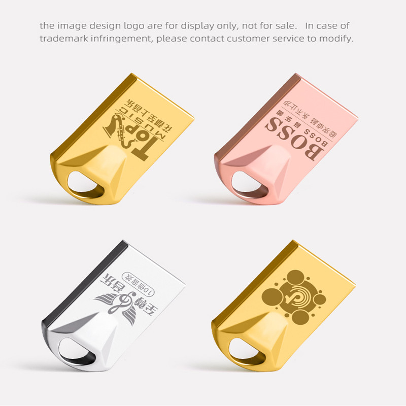 10Pcs USB Flash Drive 8GB Pendrive 128G Flash Memory Stick 32G Key USB Stick Metal Memorias USB