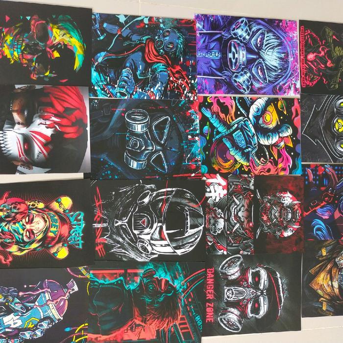 Poster Motif Kata2 Keren 50 Pcs/Poster Dinding Keren /Hiasan Dinding Aesthetic/ Poster Murah Keren